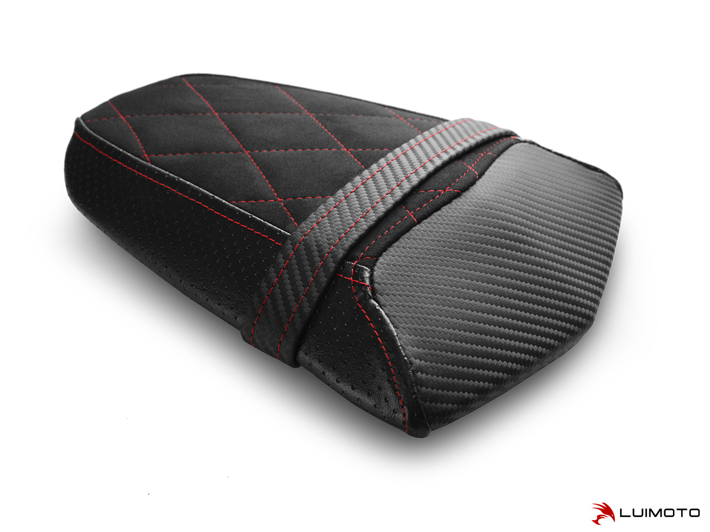LUIMOTO (Diamond Sport) Passenger Seat Covers for the Triumph DAYTONA 765 / 675 (13-18) & STREET TRIPLE Rx (15-16) LUIMOTO (Diamond Sport) Passenger Seat Covers for the Triumph DAYTONA 765 / 675 (13-18) & STREET TRIPLE Rx (15-16)